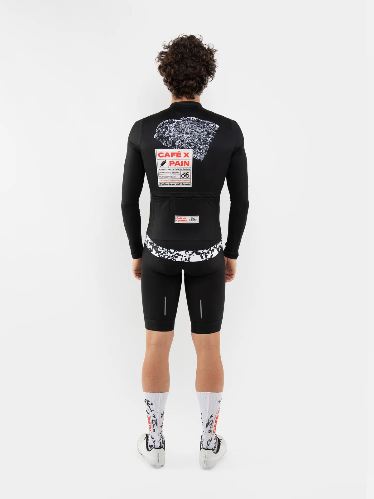 CAFÉ DU CYCLISTE Constance Pain Long Sleeve Jersey - Black