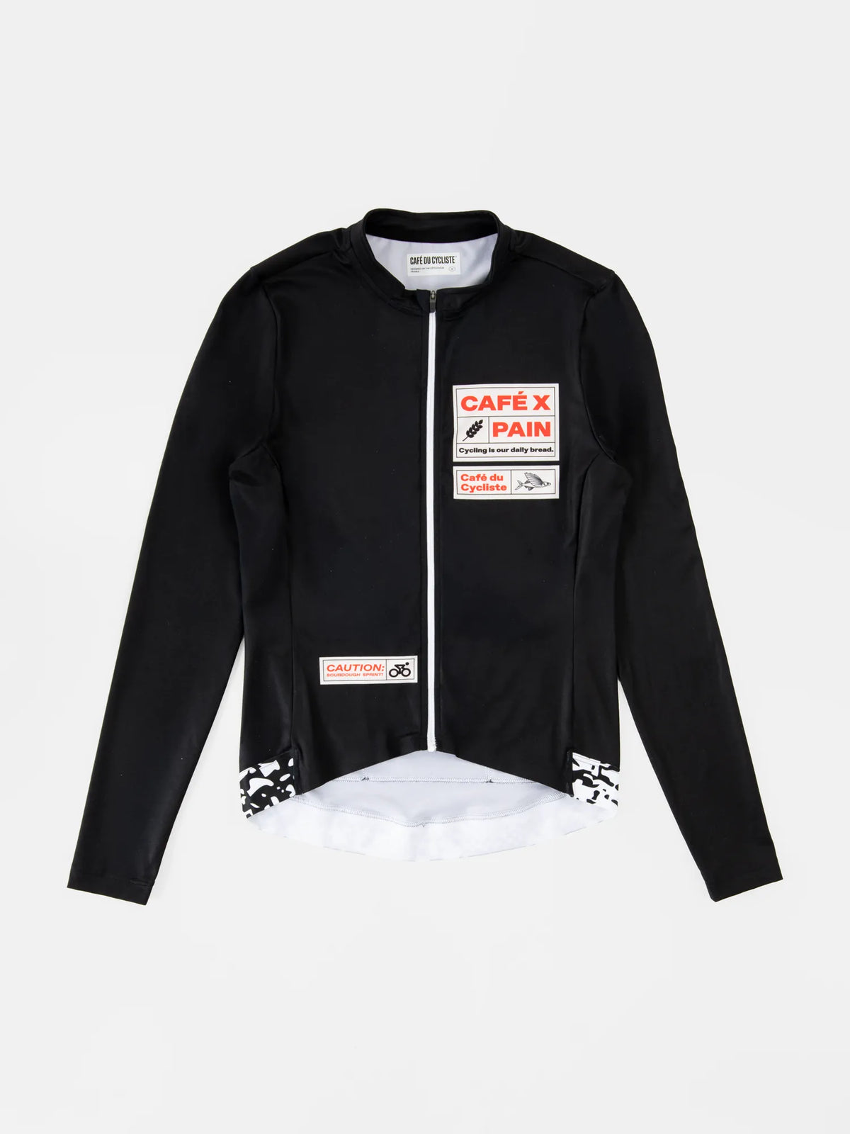 CAFÉ DU CYCLISTE Constance Pain Long Sleeve Jersey - Black