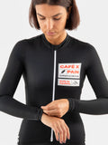 CAFÉ DU CYCLISTE Constance Pain Women Long Sleeve Jersey - Black