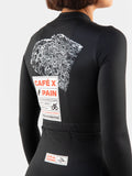 CAFÉ DU CYCLISTE Constance Pain Women Long Sleeve Jersey - Black