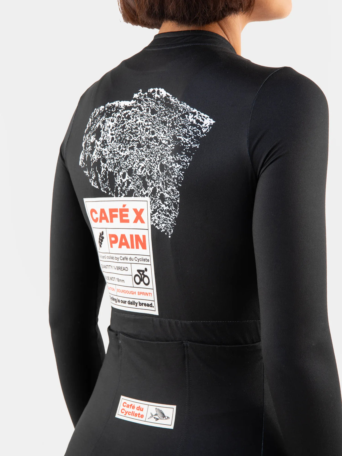 CAFÉ DU CYCLISTE Constance Pain Women Long Sleeve Jersey - Black