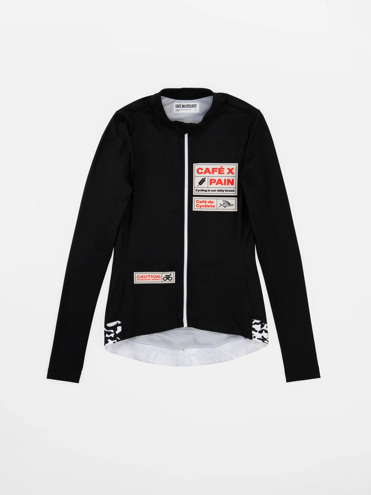CAFÉ DU CYCLISTE Constance Pain Women Long Sleeve Jersey - Black