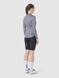 CAFÉ DU CYCLISTE Constance Women Long Sleeve Jersey - Grey Purple