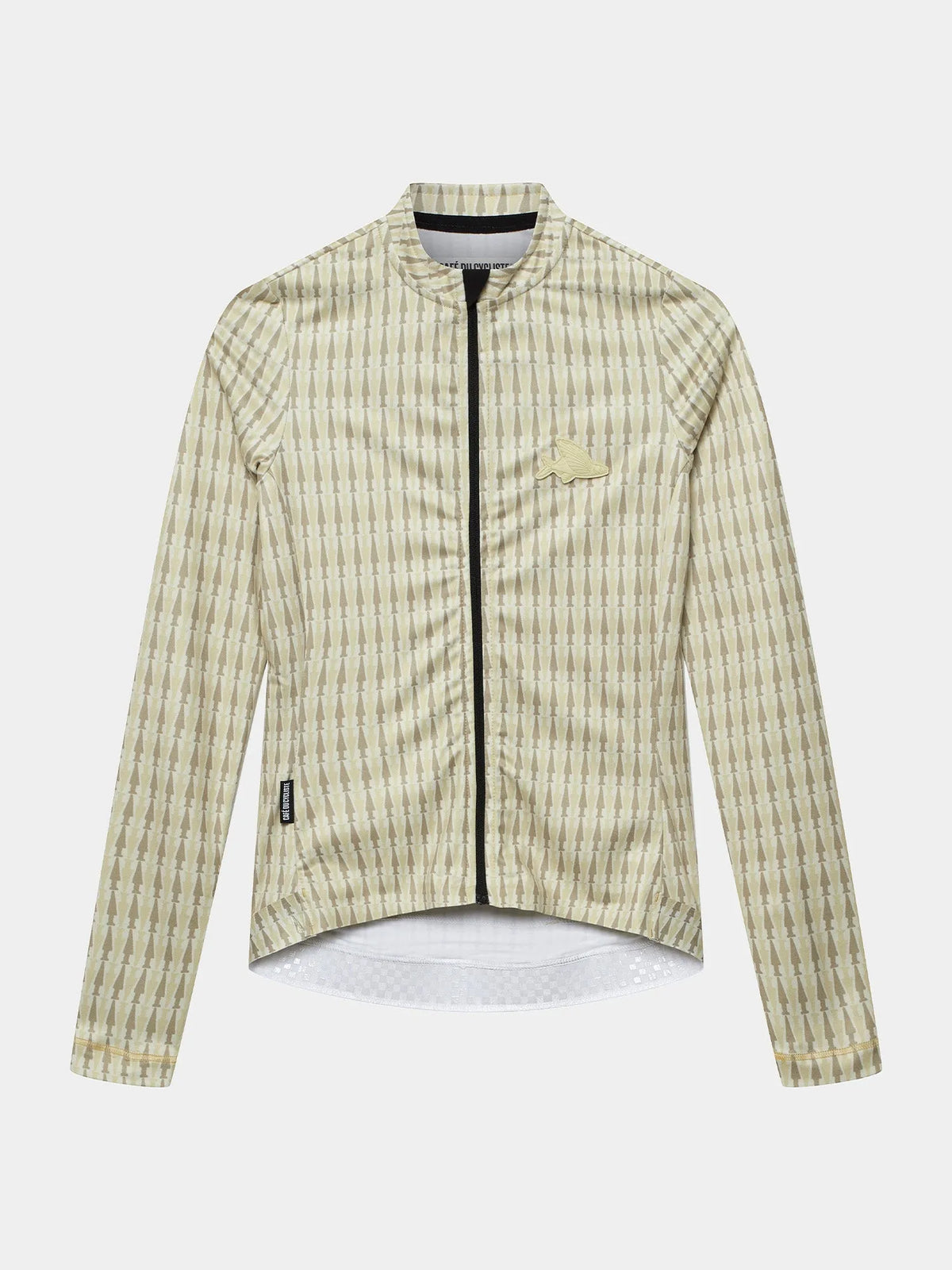 CAFÉ DU CYCLISTE Constance Merveilles Women Long Sleeve Jersey - Hay Green Puddle