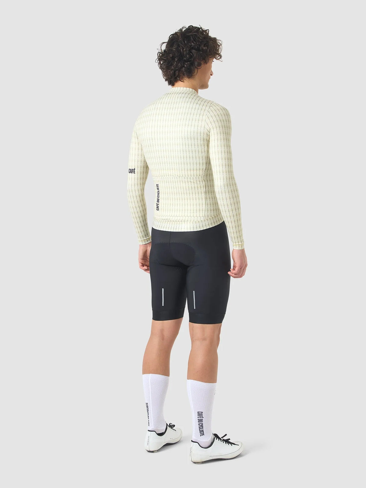CAFÉ DU CYCLISTE Constance Merveilles Long Sleeve Jersey - Hay Green Puddle