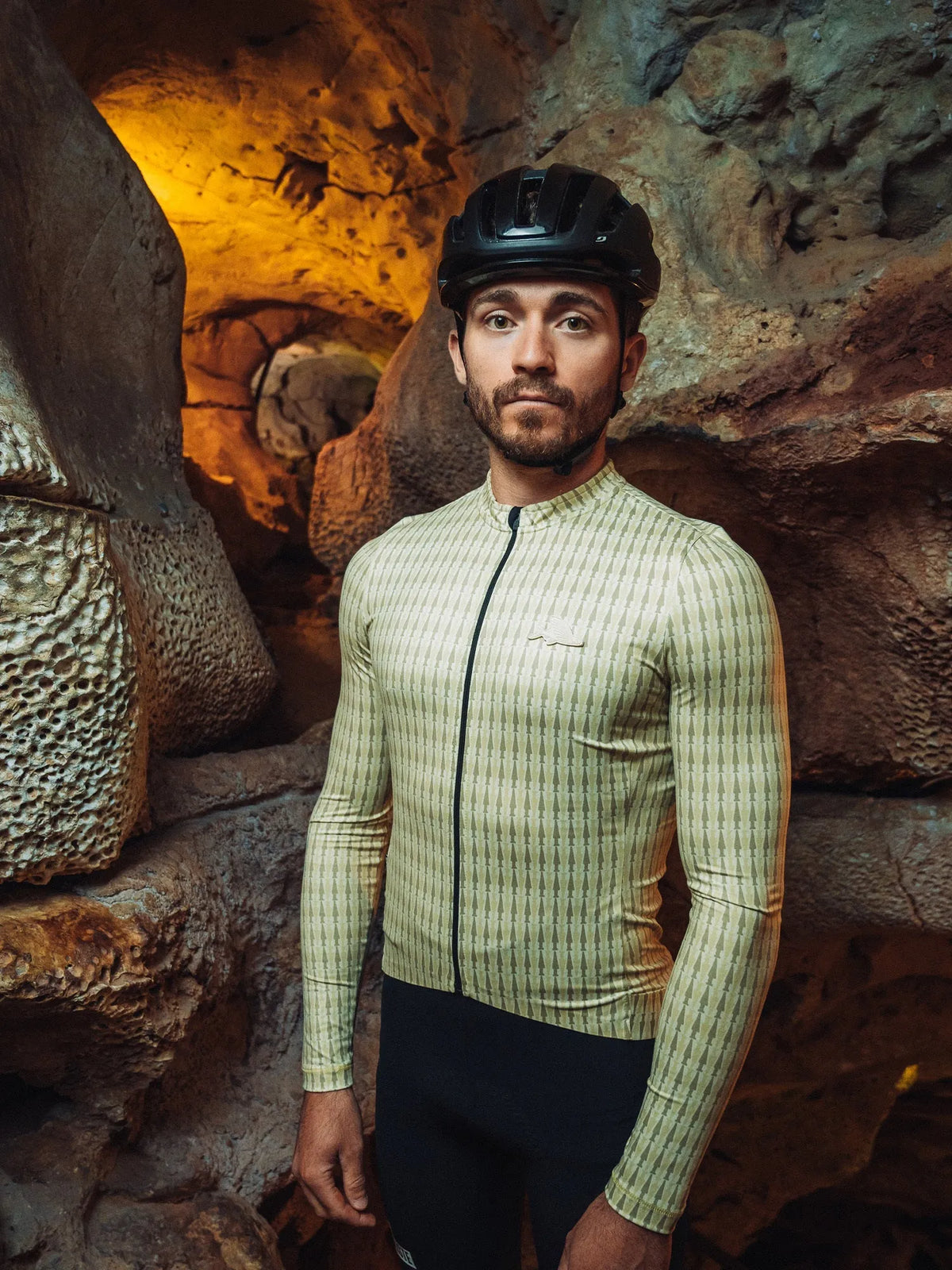 CAFÉ DU CYCLISTE Constance Merveilles Long Sleeve Jersey - Hay Green Puddle