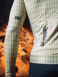 CAFÉ DU CYCLISTE Constance Merveilles Long Sleeve Jersey - Hay Green Puddle
