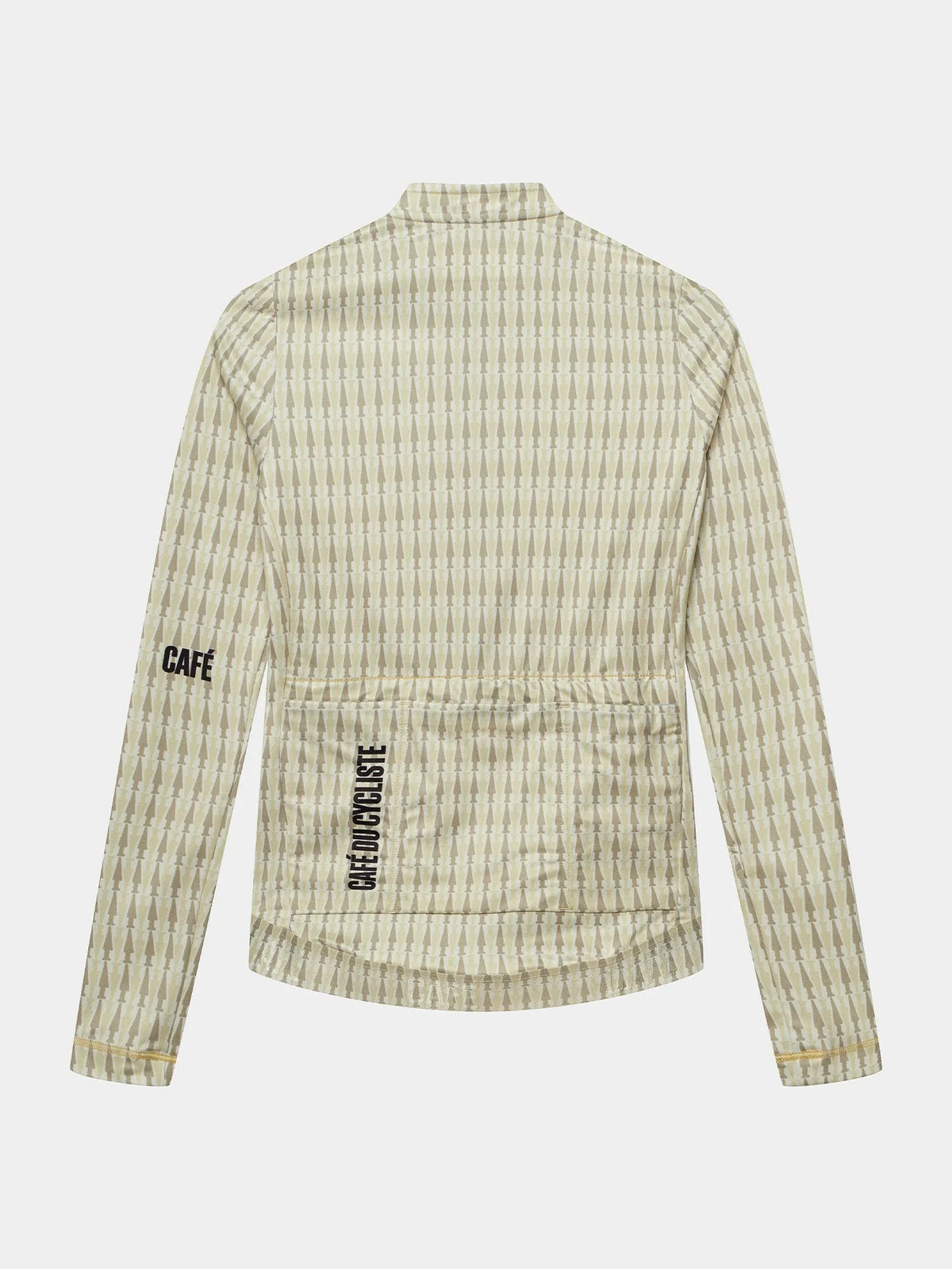 CAFÉ DU CYCLISTE Constance Merveilles Women Long Sleeve Jersey - Hay Green Puddle