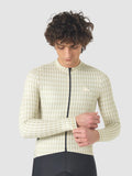 CAFÉ DU CYCLISTE Constance Merveilles Long Sleeve Jersey - Hay Green Puddle