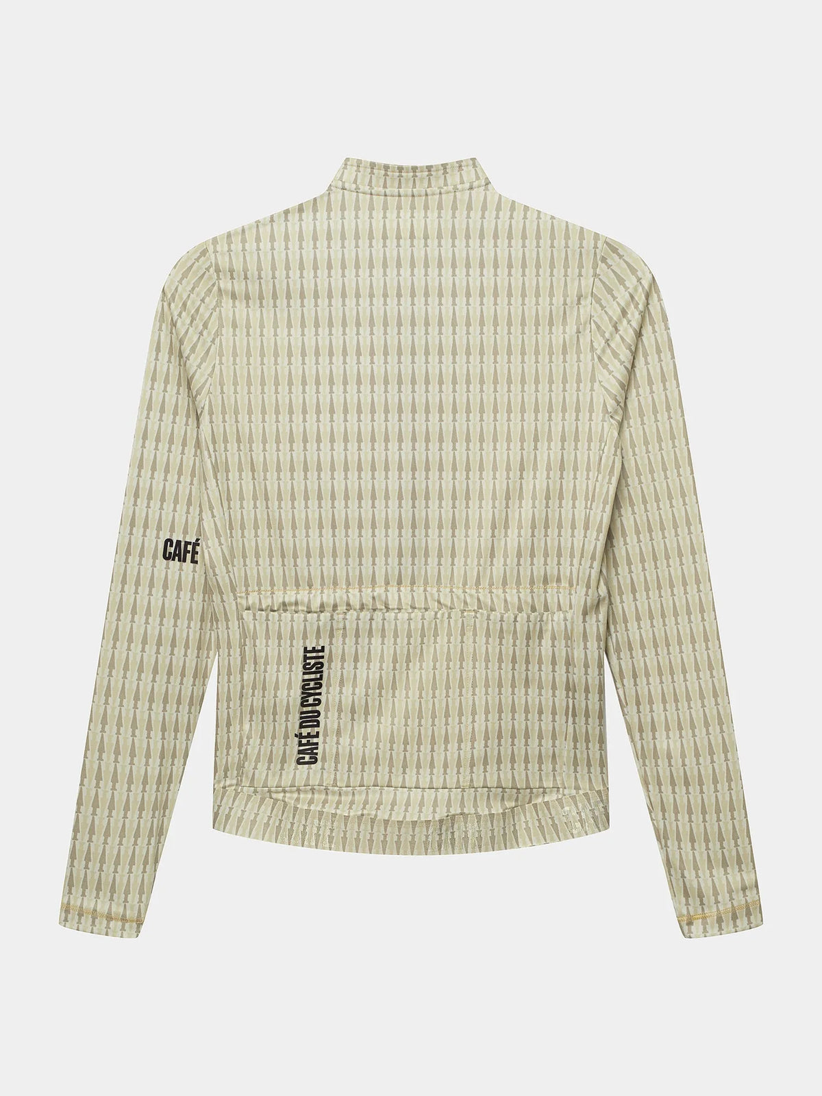 CAFÉ DU CYCLISTE Constance Merveilles Long Sleeve Jersey - Hay Green Puddle