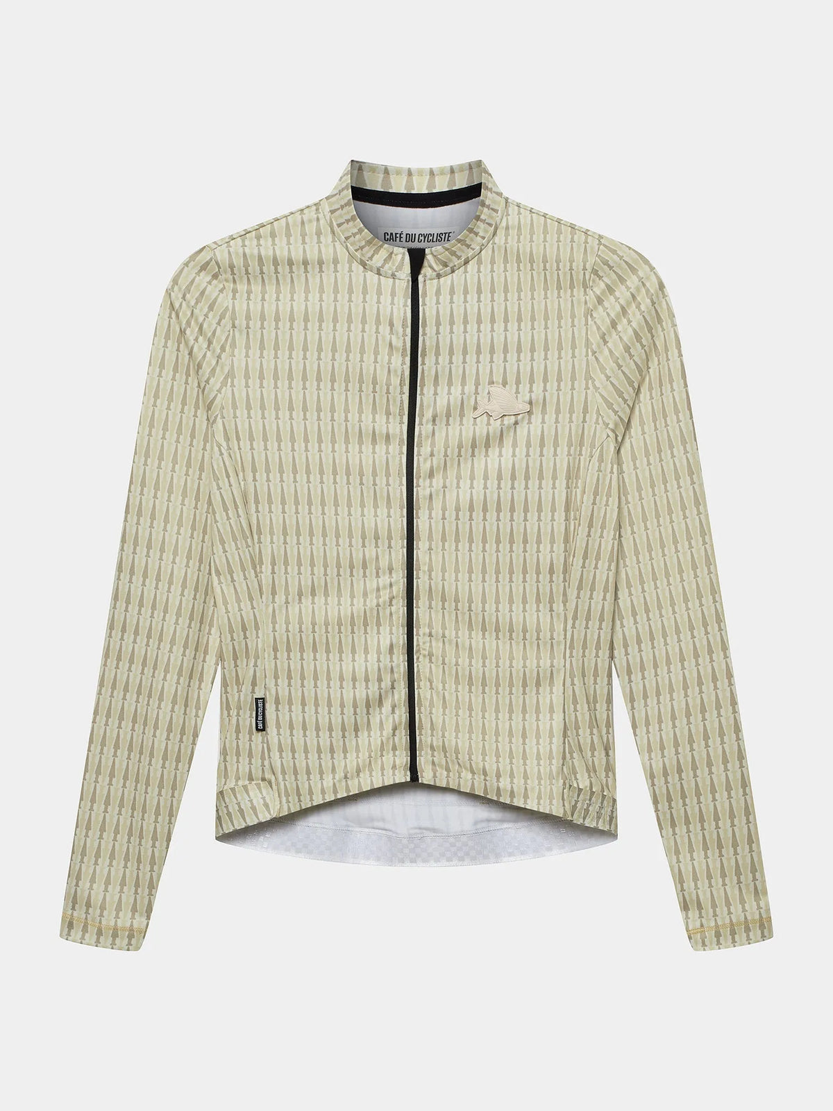 CAFÉ DU CYCLISTE Constance Merveilles Long Sleeve Jersey - Hay Green Puddle