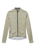 CAFÉ DU CYCLISTE Constance Merveilles Women Long Sleeve Jersey - Hay Green Puddle