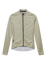 CAFÉ DU CYCLISTE Constance Merveilles Women Long Sleeve Jersey - Hay Green Puddle