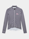 CAFÉ DU CYCLISTE Constance Women Long Sleeve Jersey - Grey Purple