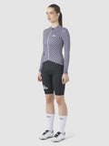 CAFÉ DU CYCLISTE Constance Women Long Sleeve Jersey - Grey Purple
