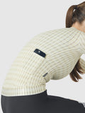 CAFÉ DU CYCLISTE Constance Merveilles Women Long Sleeve Jersey - Hay Green Puddle