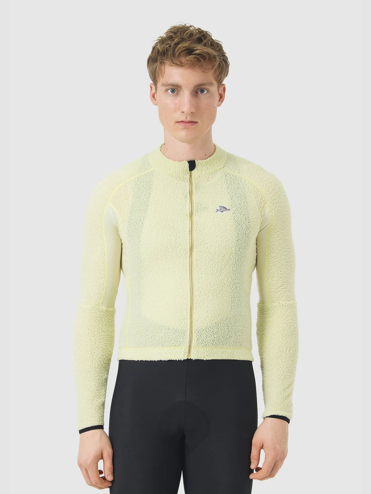 CAFÉ DU CYCLISTE Ivana Long Sleeve Jersey - Hay Green