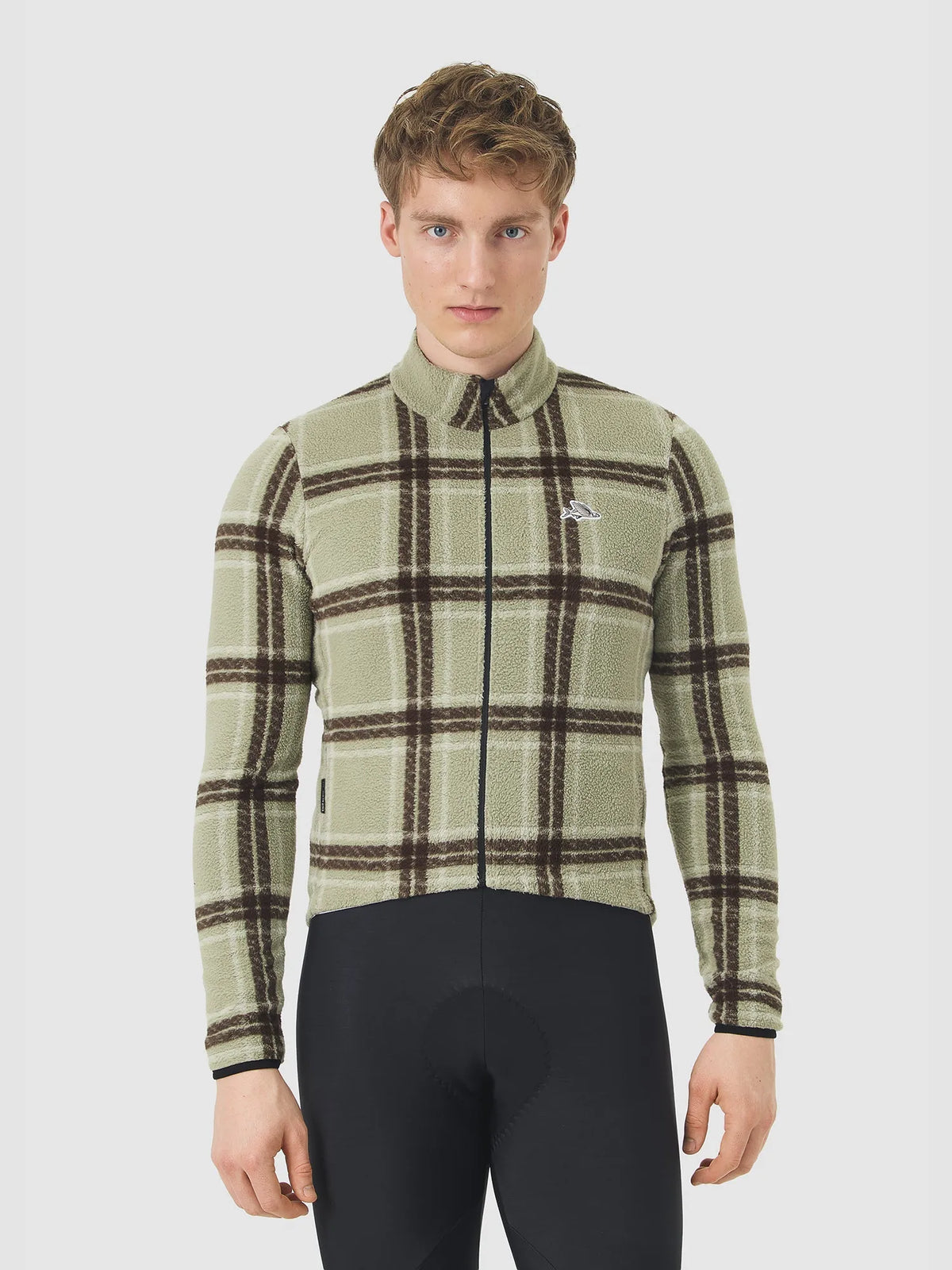 CAFÉ DU CYCLISTE Solange Long Sleeve Jersey - Puddle Chalk