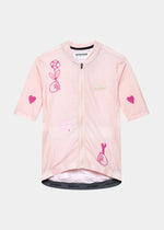 CAFE DU CYCLISTE Angeline V2 Race Ultralight Women Jersey - Card Sharp Rosa