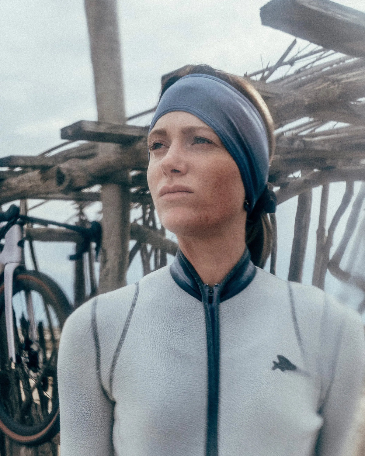 CAFÉ DU CYCLISTE Valerie Headband - Custom Dye Navy
