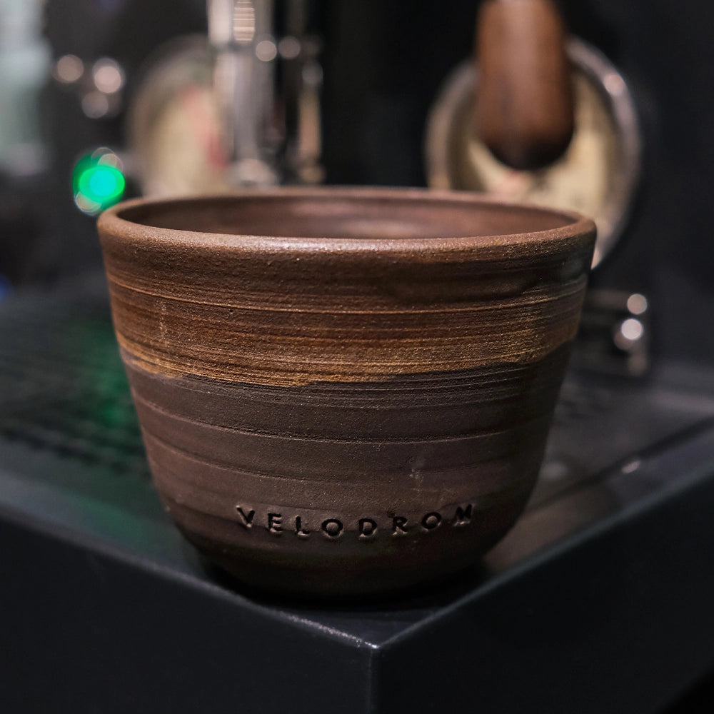 VELODROM Coffee Mug Handmade x Pell Ceramica - Dark Chocolate
