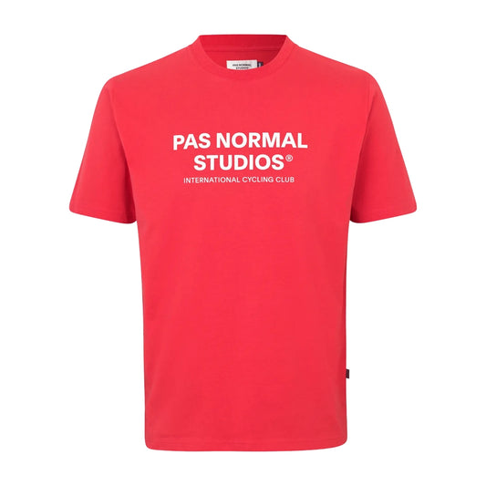 PAS NORMAL STUDIOS Off Race Logo Tshirt - Deep Red