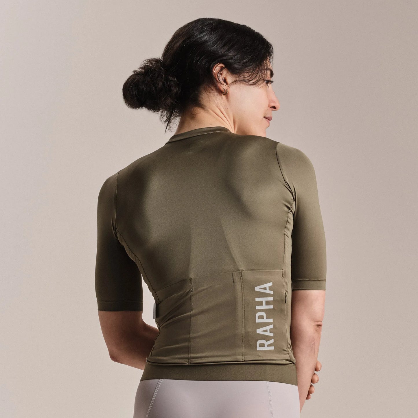 RAPHA Dona Pro Team Training Maillot III - Moss Green/Smoky Silver