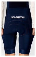 VELODROM Raceday 3.0 Cargo Bib Shorts - Navy/Pink