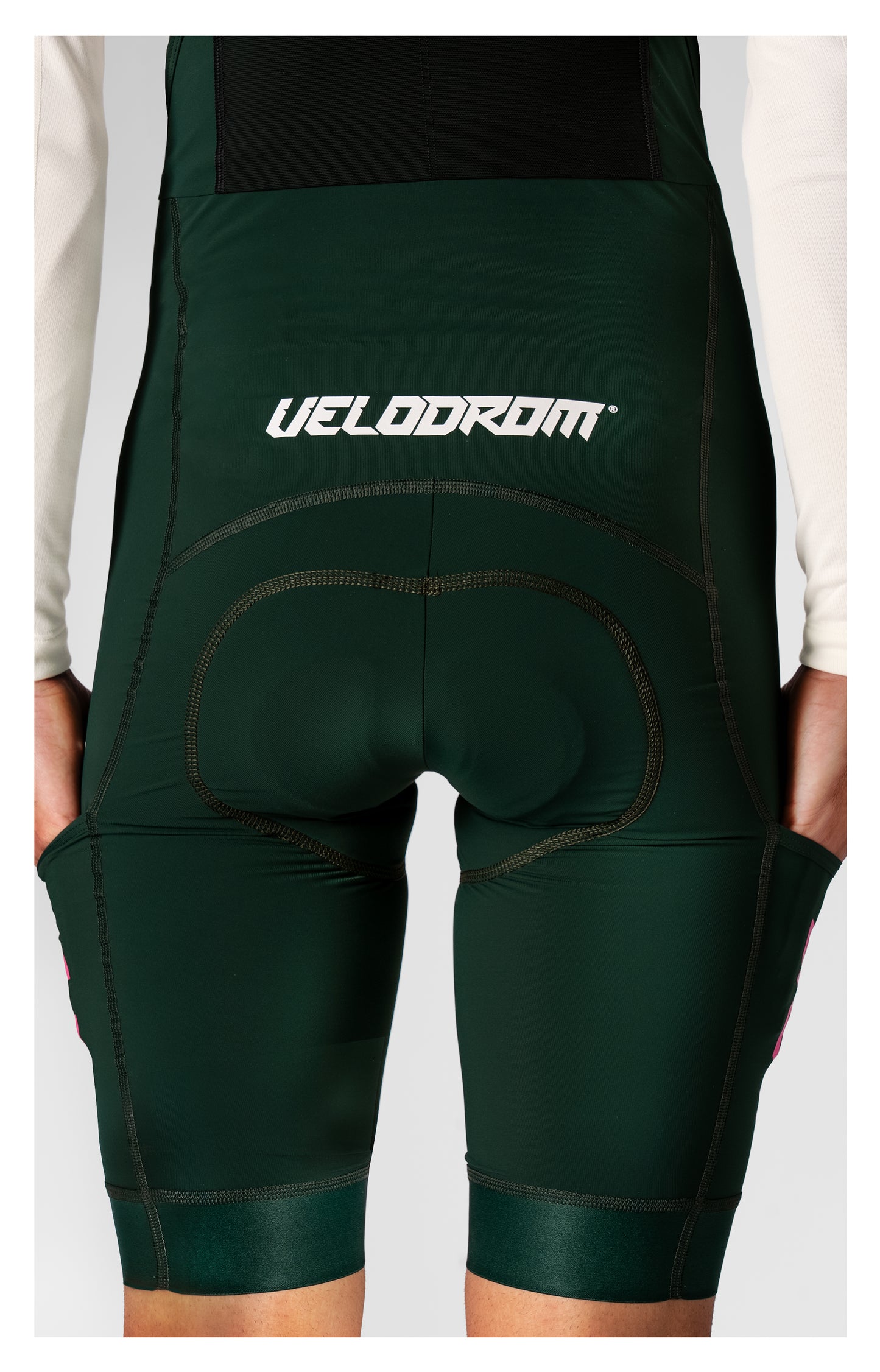 VELODROM Raceday 3.0 Cargo Culotte amb tirants - Pine Green/Pink