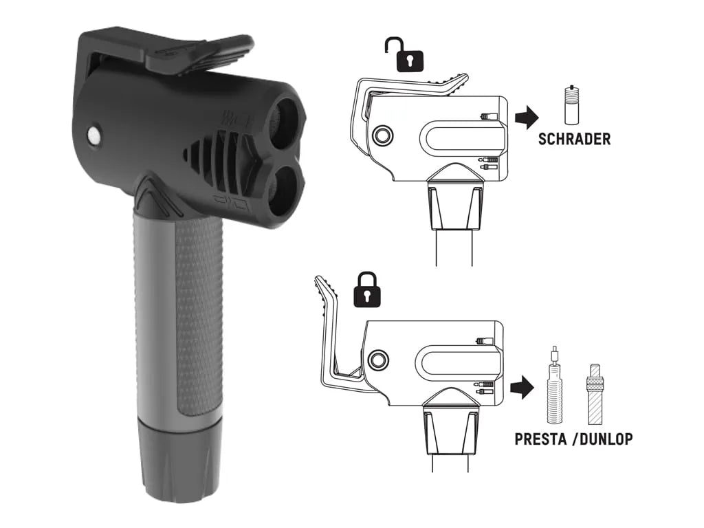 BLACKBURN AIRTOWER 6 FLOOR PUMP - SILVER