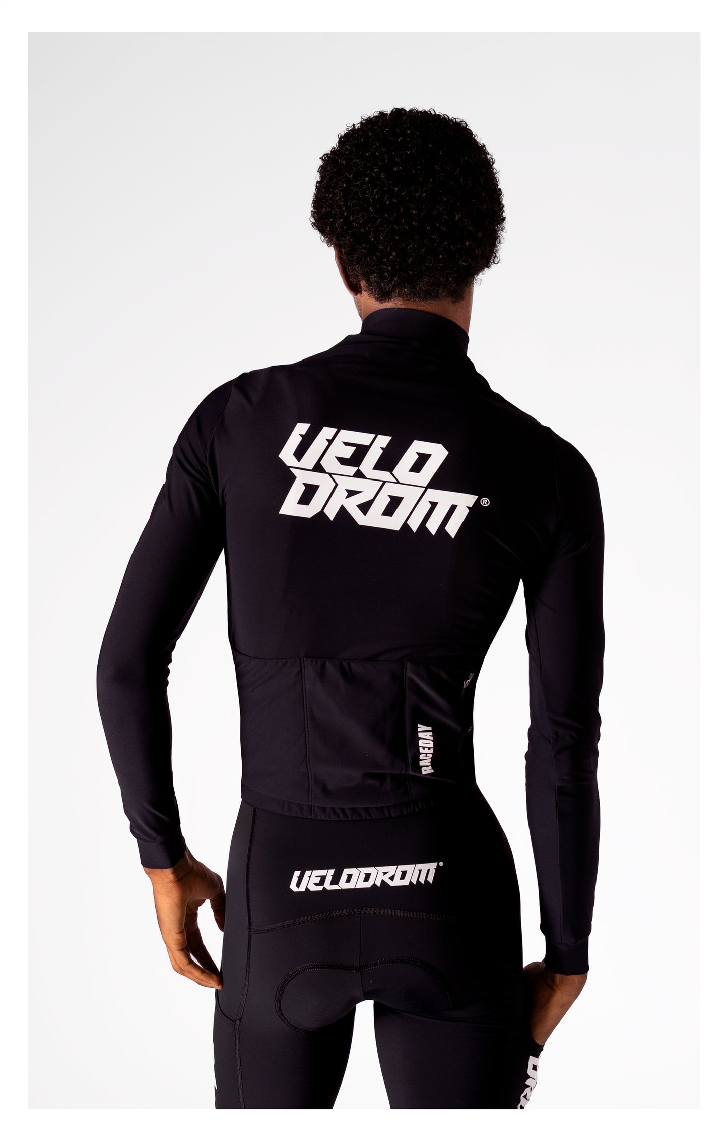 VELODROM Raceday 3.0 Thermal Long Sleeve Jersey - Black/White