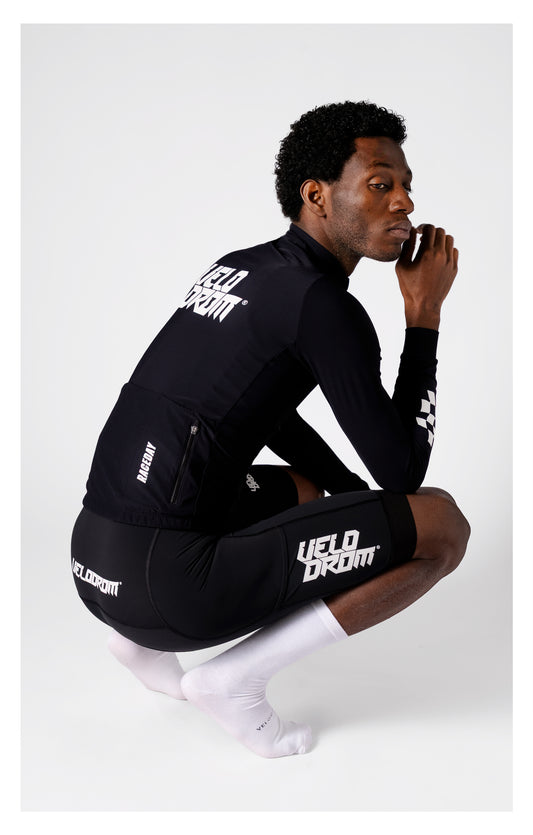 VELODROM Raceday 3.0 Thermal Fietsshirt lange mouwen - Zwart/Wit