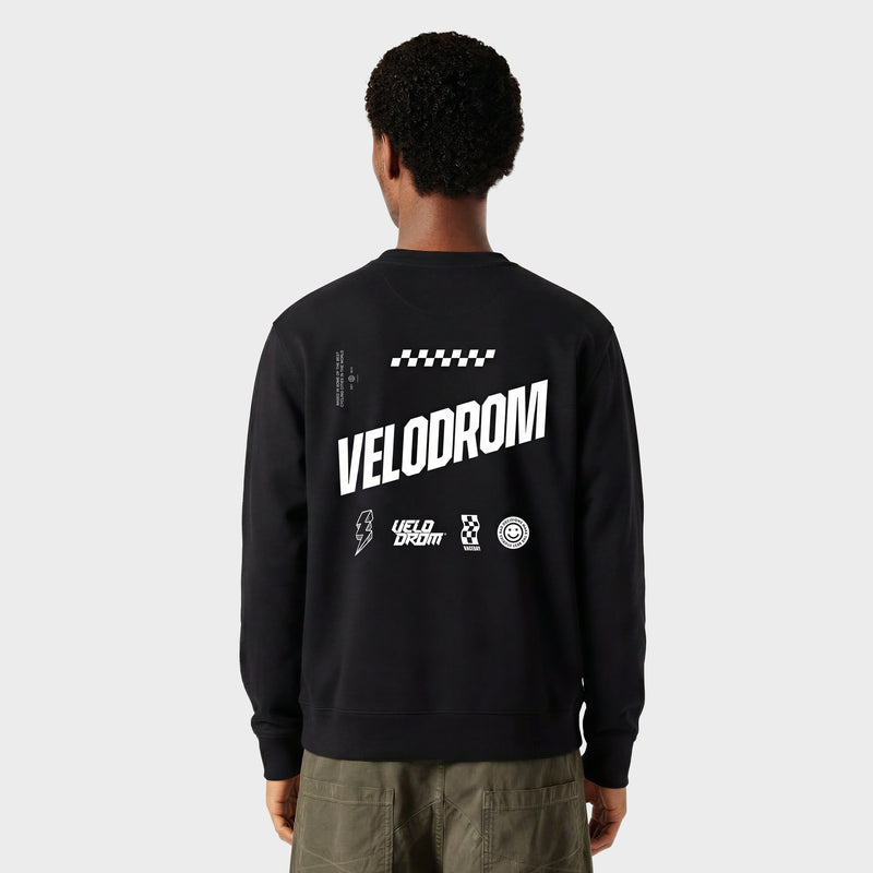 VELODROM Raceday Self Funded Sweatshirt - Noir/Blanc