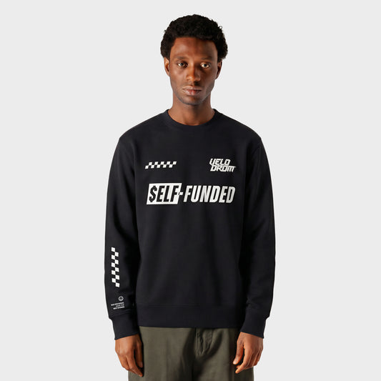 VELODROM Raceday Self Funded Sudadera - Negro/Blanco