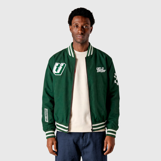 VELODROM S6 Collection Retro Bomber Patches- Pine Green