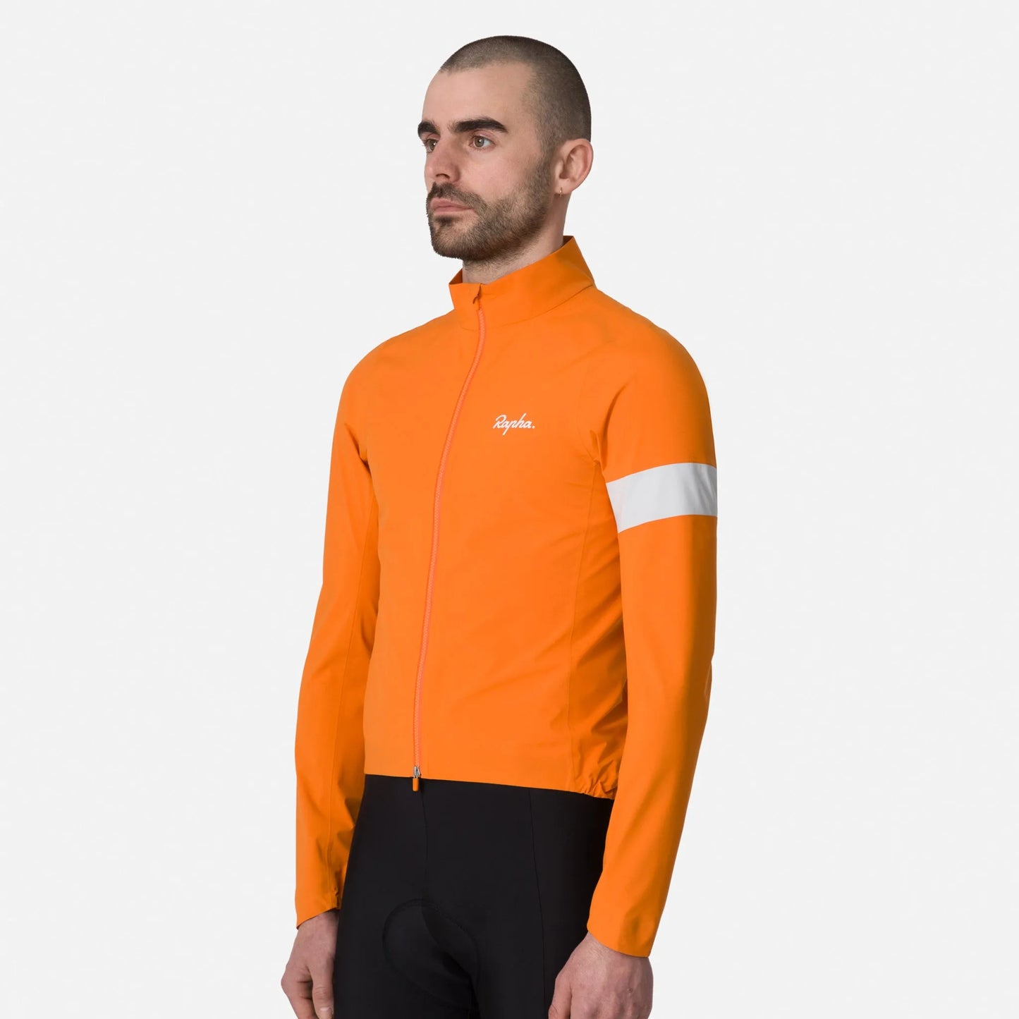 RAPHA CORE Regenjacke III - BRIGHT ORANGE/Weiß