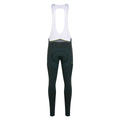 RAPHA Brevet Cargo Winter Tights Dark Forest/Chartreuse - back