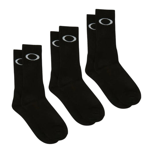 OAKLEY Ellipse Crew Socks 3 Units Pack - Black