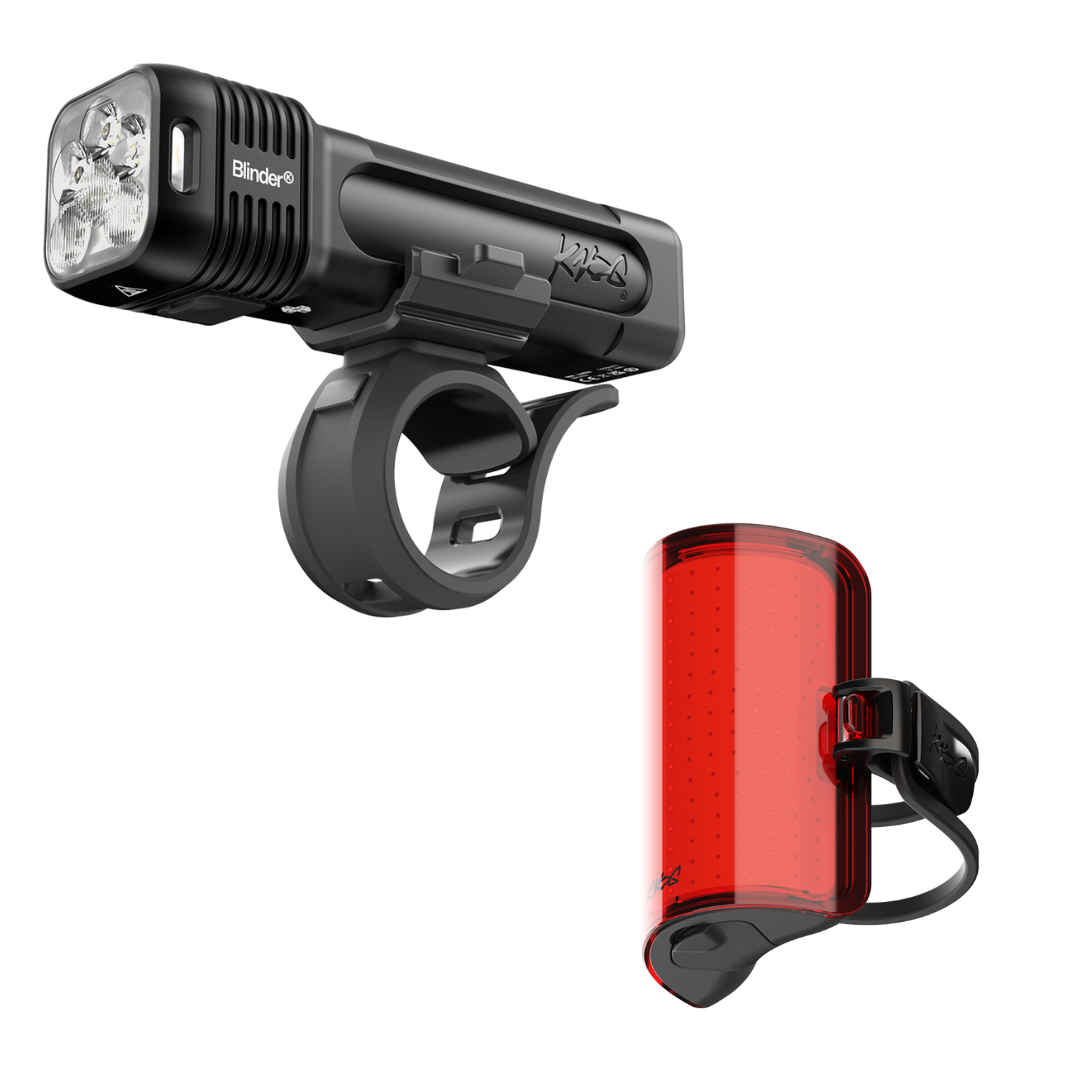 KNOG Blinder 1400 & Cobber Reflex Rear Bike Light - Set