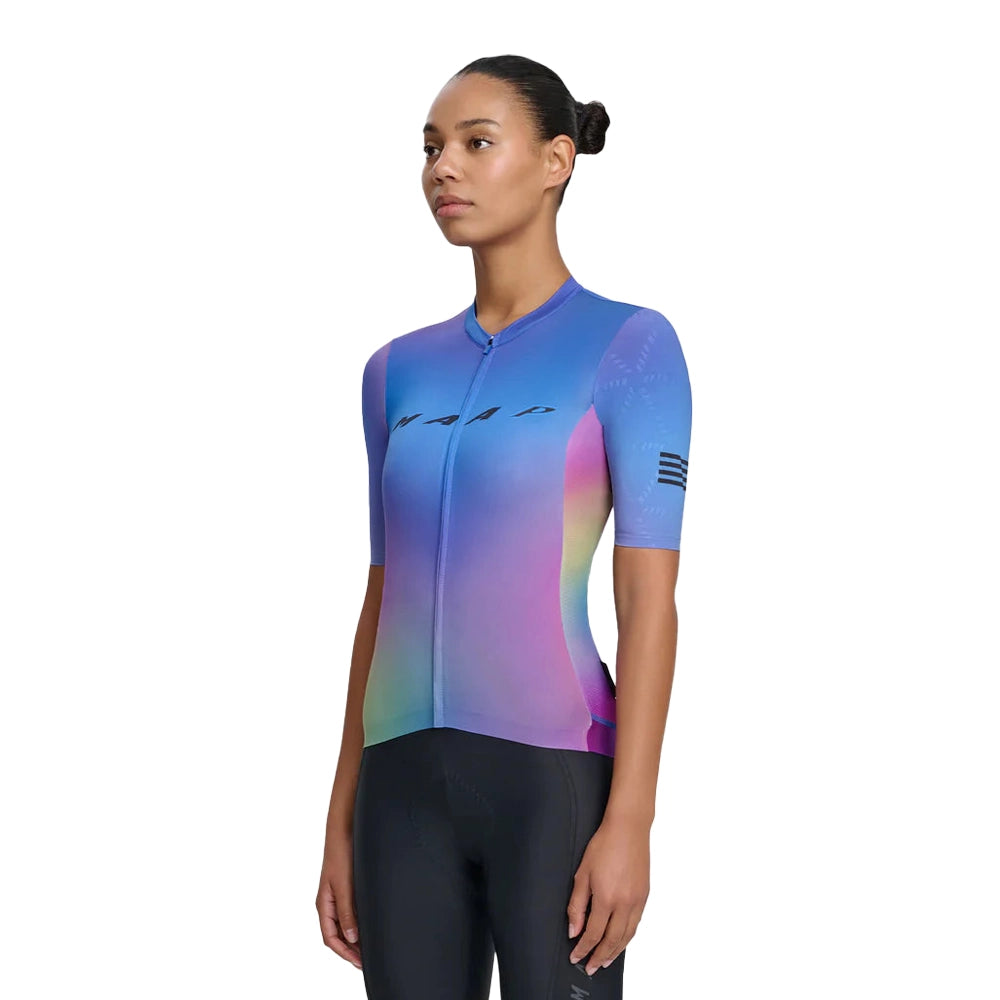 MAAP Women's Blurred Out Pro Hex Jersey 2.0 - Blue Mix – Velodrom CC