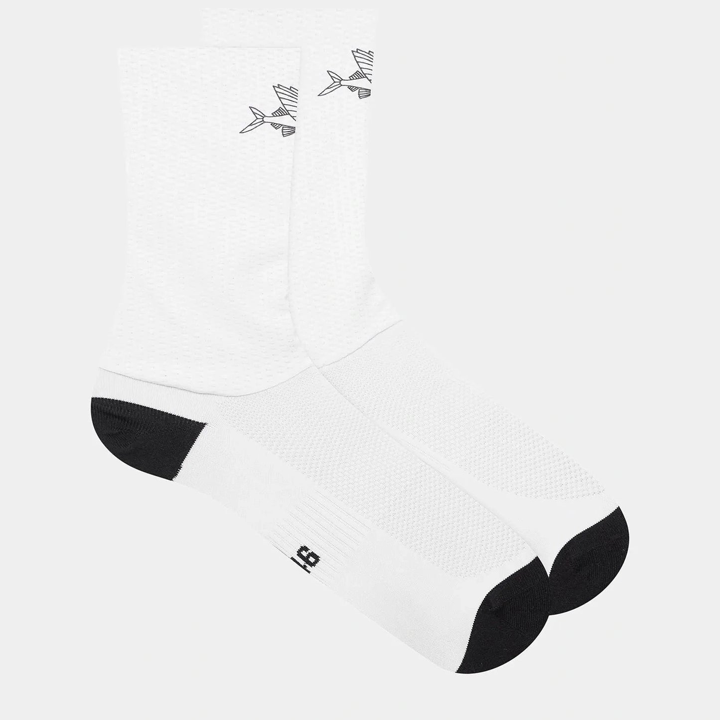 CAFE DU CYCLISTE Aero Socks Flying Fish - White