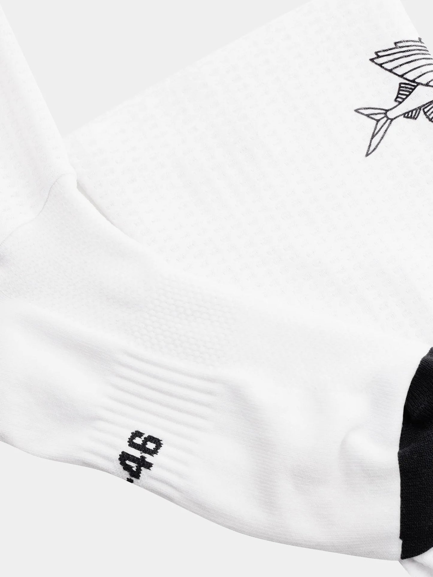 CAFE DU CYCLISTE Aero Socks Flying Fish - White