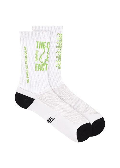 CAFÉ DU CYCLISTE Aero Socks - Lime White