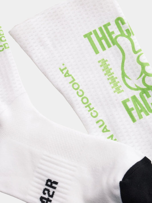 CAFÉ DU CYCLISTE Aero Socks - Lime White