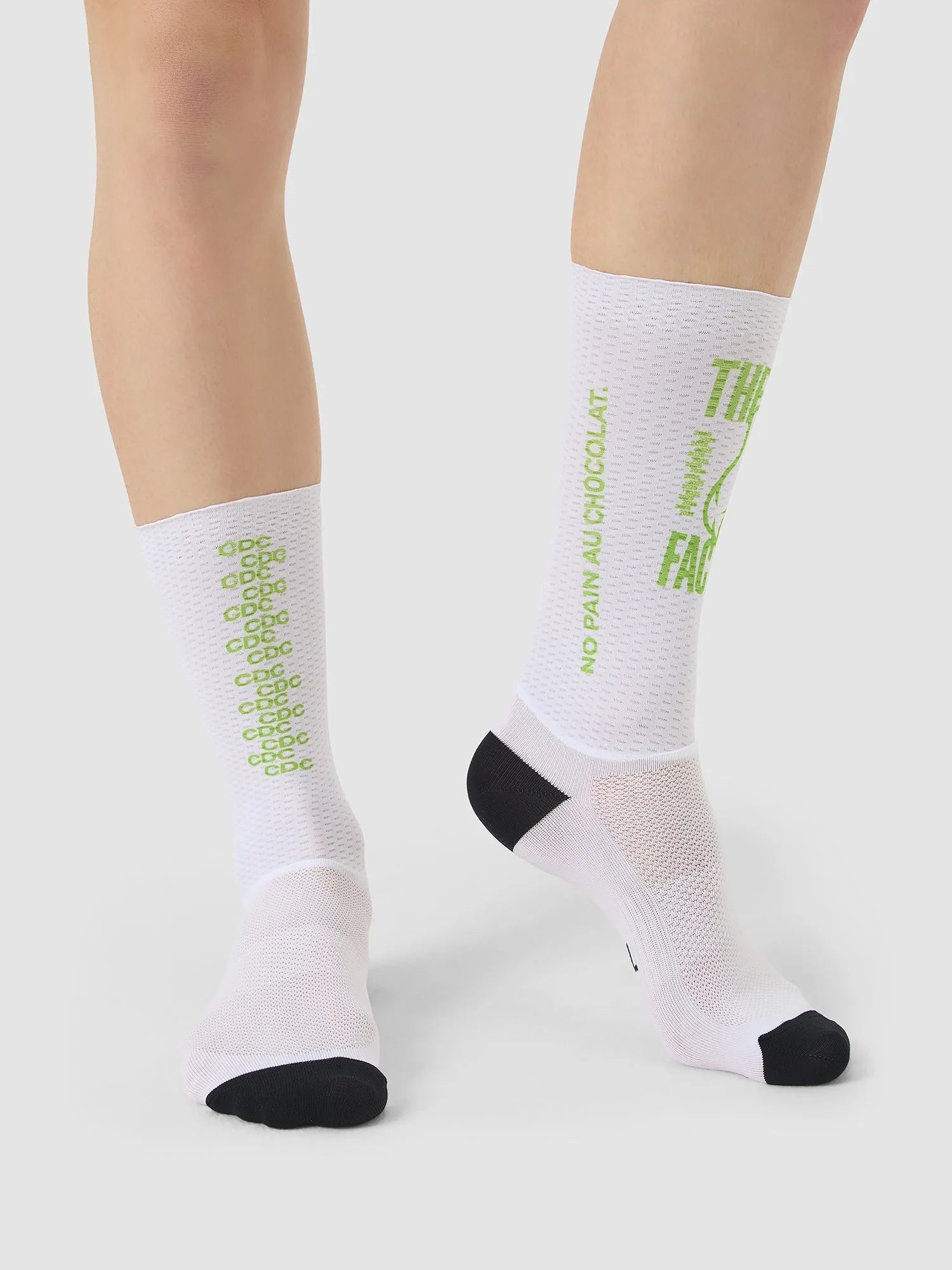 CAFÉ DU CYCLISTE Aero Socks - Lime White