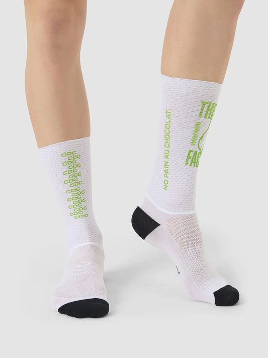 CAFÉ DU CYCLISTE Aero Socks - Lime White