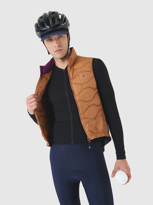 CAFE DU CYCLISTE Alexia Thermal Gilet - Cashew