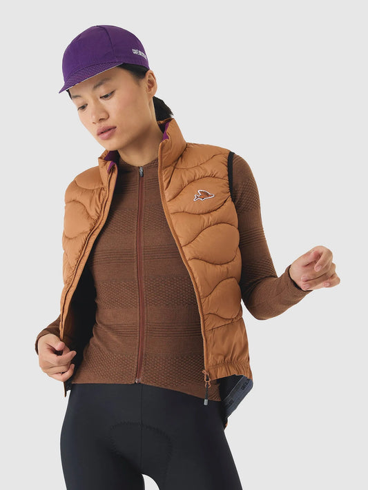 CAFE DU CYCLISTE Alexia Thermal Gilet - Cashew
