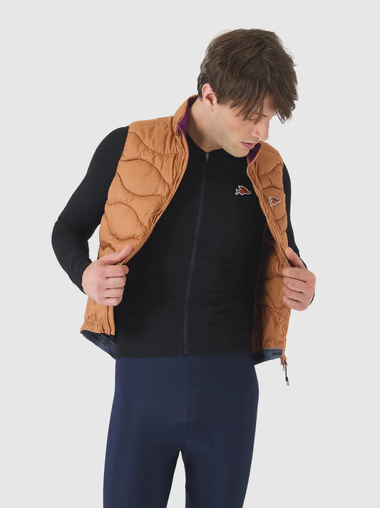 CAFE DU CYCLISTE Alexia Thermal Gilet - Cashew