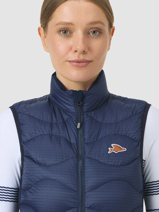 CAFÉ DU CYCLISTE Alexia Thermal Gilet - Navy